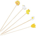 Bamboo Bottles Ari Sirakpik 5 Types 12 cm MP 300, 100 Pack , 1 Set (대나무 병아리 도시락픽 5종 12cm MP300, 100개, 1세트)