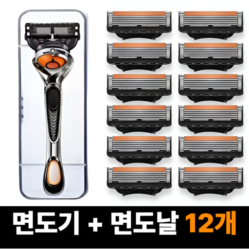 Soltem Noodles Gi + 5 Jung Noodles Nal Gillette Hohwanyong , Noodles Gi + Noodles Nal 12 Pack , 1 Set (솔템 기 중 날 호환용)