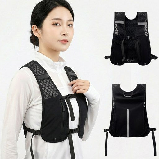 ROYAI ONE Chogyeongryang Seu Packets Cheu Deungsanbang Auteo Gyeongryang Deungsan Jokki Reoningjokki , Geomjeong (초경량 스 츠 등산방 아웃어 경량 등산 조끼 러닝조끼 검정)