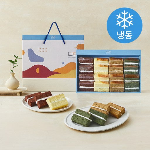 Rice Cake Pyeon Rice Keik Choko 35 g x 4 p + Sweet Potato 35 g x 4 p + Keopi 30 g x 4 p + Konggomul Ssuk 30 g x 4 p Seonmul Set ( Frozen ), 1 Box (편 케익 초코 커피 콩고물 쑥 선물)