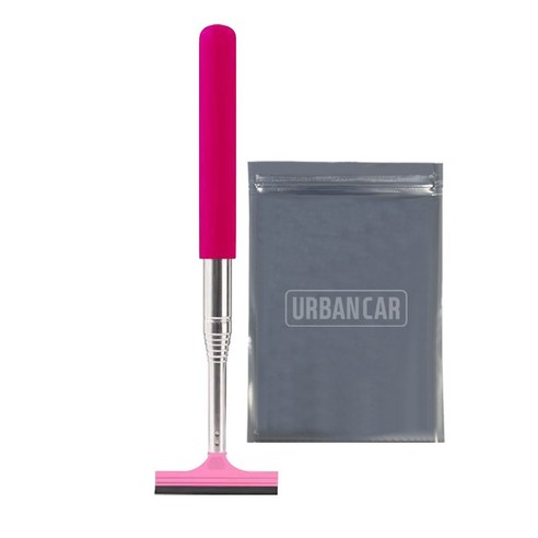 Eobanka Charyangyong Selpeu Sadeumireo Giljojeol Seukwiji Pink , 1 Pack (어반카 차량용 셀프 사이드미러 길이조절 스퀴지 핑크, 1개)