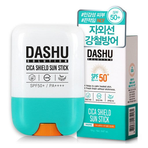 Dasyu Solrusyeon Sika Swildeu Seon Stick SPF 50+ PA++++, 19 g, 1 Pack (다슈 솔루션 시카 쉴드 선)