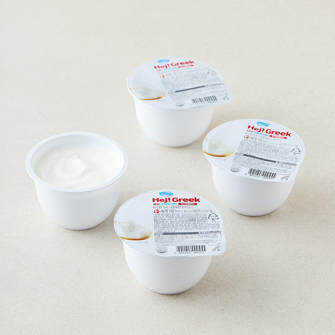 Denmakeu Dongwon Ha Geurik Yogurt Godanbaek Sugar-free Plain , 80 g, 4 Pack (덴마크 동원 하이 그릭요거트 고단백 무가당 플레인, 80g, 4개)