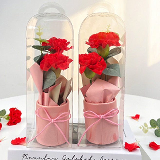 Eobeonal Seuseungnal Song Binukkot Kasyeon , Red , 2 Pack (어버날 스승날 송 비누꽃 카션)