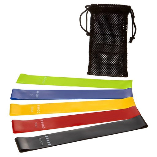 Komet Seu Packets Cheu Ratekseu Rupeubaendeu 5 Types Set , Green , Blue , Yellow , Red , Black , 1 Pack (코멧 스 츠 라텍스 루프밴드)