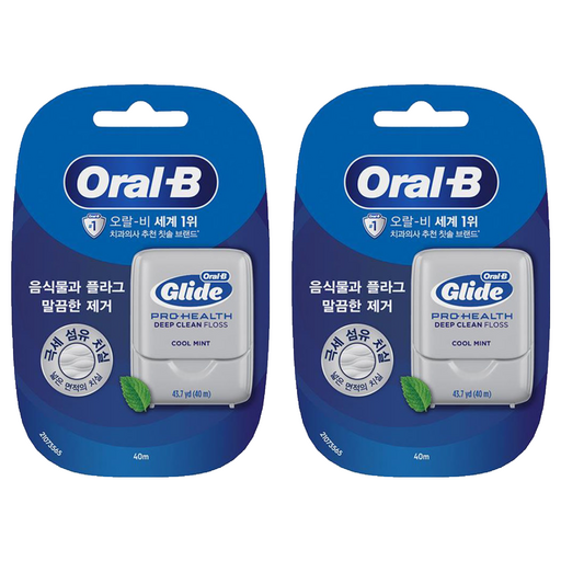 Oralbi Geulradeu Deep Keulrin Chisil , 40 m, 1 Pack , 2 Pack (오랄비 글라드 클린 치실)
