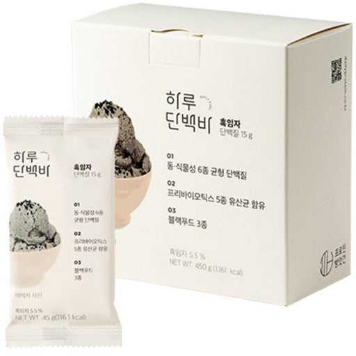 Peutinbangatgan Haru Protein Ba Heukimja , 450 g, 1 Pack (프틴방앗간 하루 바 흑임자)