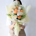 Mori & Tipani Morning Rose Binukkot Kkotdabal Dae , Yellow , 1 Pack (모리 티파니 비누꽃 꽃다발 대)