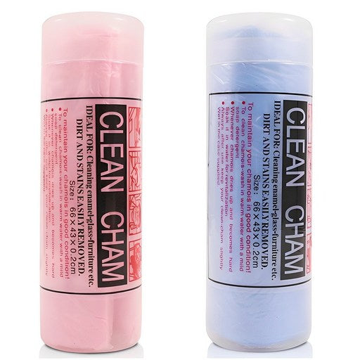 Y Peulreoseuwon PVA Seupsik Seu Packets Cheu Taol 2 Types Set Daehyeong 66 x 43 cm, Blue + Pink , 1 Set (플러스원 습식 스 츠 타올 대형)