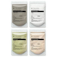Yeonhwa Cheonyeon Pack Powder Moisturizing Set 12 Gokmul Powder Pack Haecho Powder Pack Dasima Powder Pack Nuruk Powder Pack 4 Types , 1 Pack , 4 Pack Pack (연화 천연팩가루 보습세트 12곡물가루팩 해초가루팩 다시마가루팩 누룩가루팩 4종, 1개, 4개입)