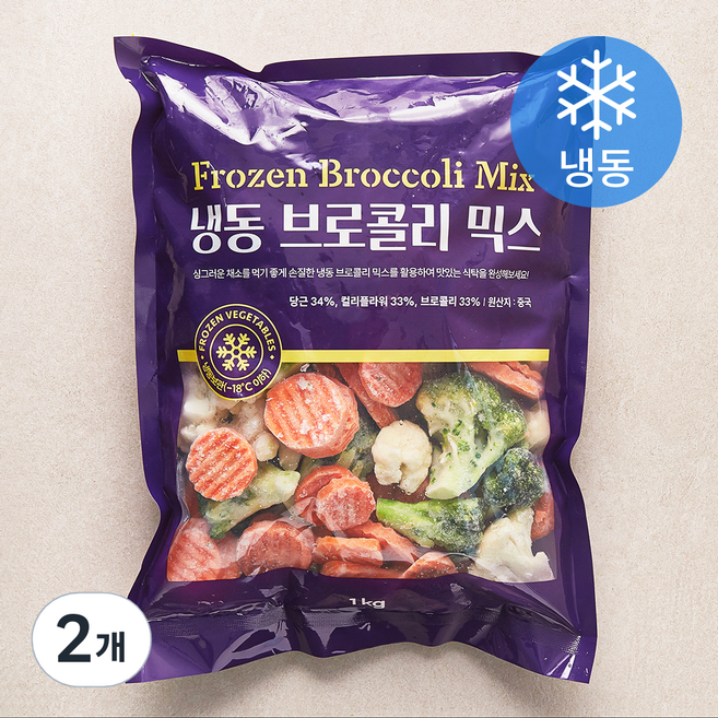Beu Curl Ri Mikseu ( Frozen ), 1 kg, 2 Pack (브 리 믹스)