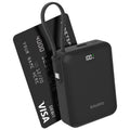 Bauato Packets Ketswil Cable Chehyeong Mini Large Size Bojo Pear Teori 10000 mAh USB-C , D-B-0257, Black (바우아토 포켓쉴 케이블 일체형 미니 대용량 보조배터리 10000mAh C타입, D-B-0257, 블랙)