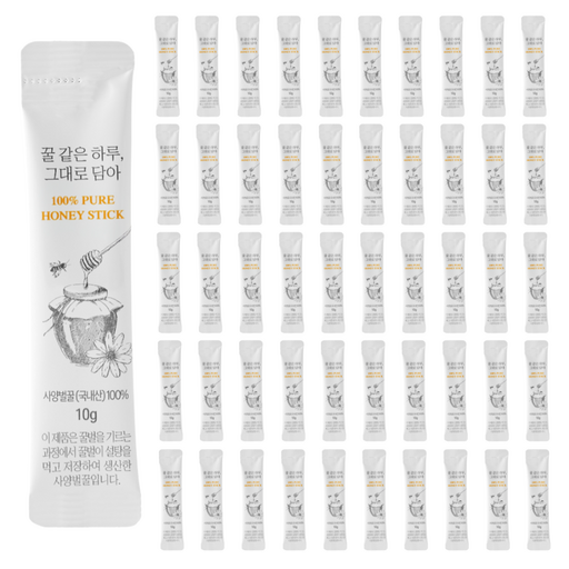 Honey Gateunharu Geudaedama Sayangbeol Honey Domestic Honey Stick , 50 Pack , 10 g (같은하루 그대담아 사양벌)
