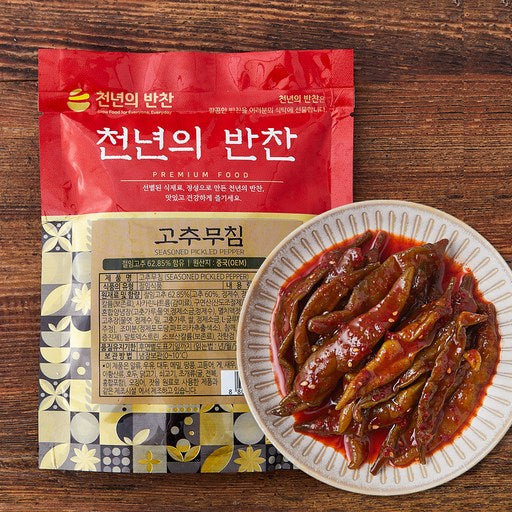 Cheonbanchan Gochumuchim , 300 g, 1 Pack (천반찬 고추무침)