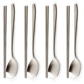 Wilribeu Domestic 304 Stainless Cutlery Set , Seumateusyatin , Spoon + Chopsticks , 4 Set (윌리브 국산 304스텐 수저세트, 스마트샤틴, 숟가락 + 젓가락, 4세트)
