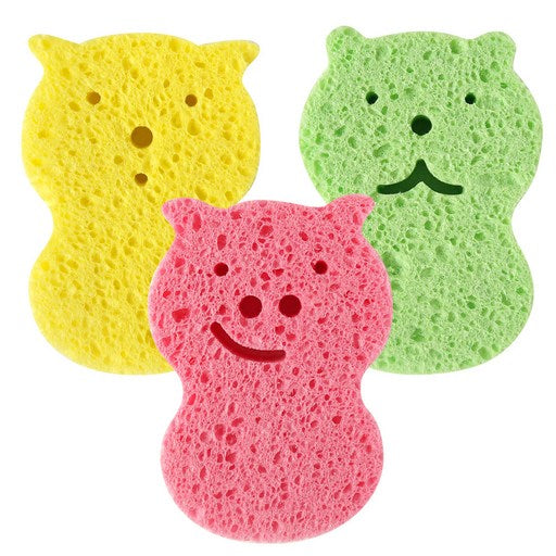 Peopeksyeon Ael Sunsikmulseong Bath Seupeonji , Raendeom Balsong , 3 Pack (퍼펙션 아엘 순식물성 스펀지 랜덤 발송)