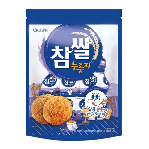 Keuraun Cham Rice Nurungji , 216 g, 1 Pack (크라운 참 누룽지)
