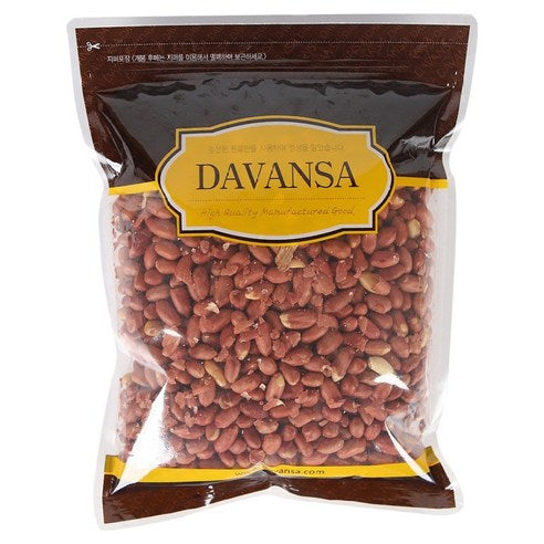 Dabansa Bokeumttangkong , 1 kg, 1 Pack (다반사 볶음땅콩, 1kg, 1개)