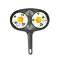Kichinateu Indeoksyeon Hyubeu 2 Gu Geu Peurapaen , 24.7 cm, 1 Pack (키친아트 인덕션 휴브 2구 에그 프라이팬, 24.7cm, 1개)