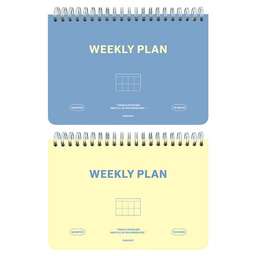 Pink Put Seutaendadeu Wikeulri Peulraeneo , Raendeombalsong , 2 Pack (풋 스탠다드 위클리 플래너 랜덤발송)
