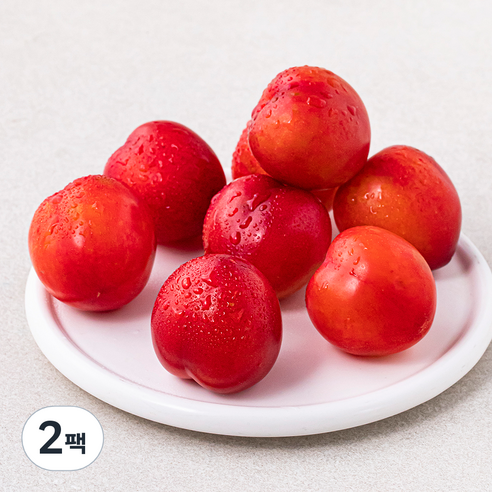 Gomgom Kkoma Plum , 300 g, 2 Pack (곰곰 꼬마 자두, 300g, 2팩)