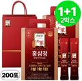 1+1 Red Ginseng Extract 6 Geun Haru Packets 100 Hoebun Large Size + Syopingbaek , 2 Pack , 1 L (근 하루 회분 쇼핑백)