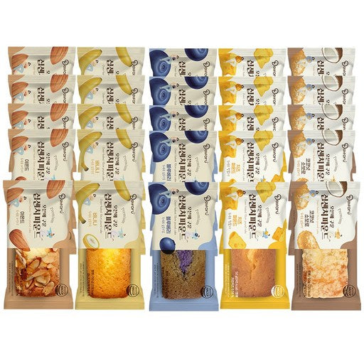 Del Packets Yu Obeun Guun Sipsenchi Paundeu Kekeu 50 g, 25 Pack (델 유 오븐 구운 십센치 파운드 케크)