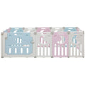 21 Set Giteuraendeu Gangaji Goyang Paseutel Jeopsik Penseu Anjeon Ultari Mun + Ultari 14 p Set , Mikseu ( White + Blue + Pink ), 1 Pack (21세기트랜드 강아지 고양이 파스텔 접이식 펜스 안전 울타리 문 + 울타리 14p 세트, 믹스(화이트 + 블루 + 핑크), 1개)
