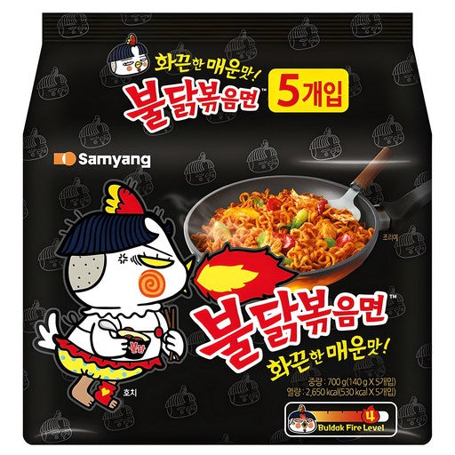 Buldak Bokeum Noodles 140 g, 5 Pack (볶음)
