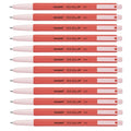 Monami 153 Keulrip 0.5 mm, Jeoksaek , 12 Pack (모나미 클립 적색)