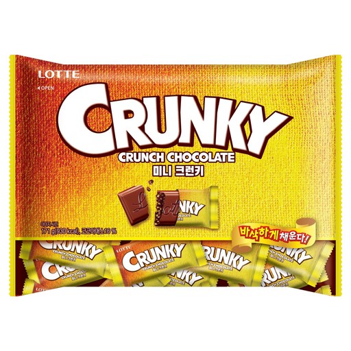 Lotte Welpudeu Mini Keureonki , 171 g, 1 Pack (웰푸드 크런키)