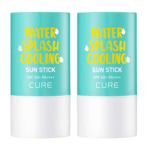 Gimjeongmunal Woteo Seupeulraeswi Kulring Seon Stick Jeju Edition Jaoeseonchadan SPF 50+ PA++++, 23 g, 2 Pack (김정문알 워터 스플래쉬 쿨링 선 자외선차단)