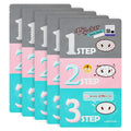 Holika Holika Pigeu Clear Blackhead 3 step Kiteu Ko Pack , 5 Pack Pack , 1 Pack (홀리카홀리카 피그 클리어 블랙헤드 3 step 키트 코 팩, 5개입, 1개)