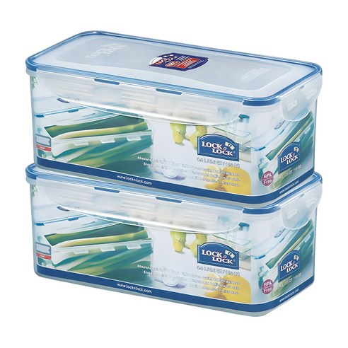 Rak & Rak Keulraesik Large Size Pa Whole Milpyeyonggi , 2 Pack , 3.4 L (락앤락 클래식 대용량 파통 밀폐용기, 2개, 3.4L)