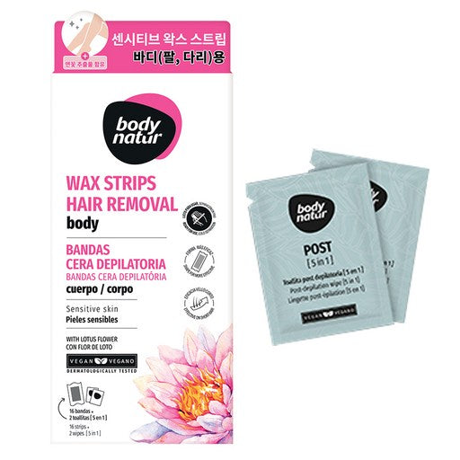 Body Cheo Teoseupeulrawo Wakseuseuteurip Pal / Dariyong , 1 Pack (처 터스플라워 왁스스트립 팔 다리용)