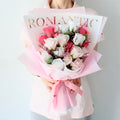 Mori & Binukkot Maentik Peurijeobeudeu Rose 20 Song Kkotdabal , Maentik Pink , 1 Pack (모리 비누꽃 맨틱 프리저브드 송 꽃다발)
