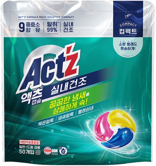 Aekcheu Multi Solution Silnaegeonjo Keom Pact Kaepsyul Set Je , 50 Pack , 1 Pack (액츠 실내건조 컴 캡슐 제)