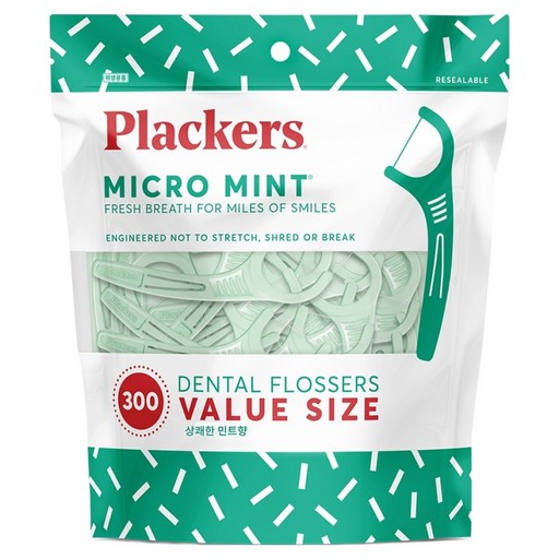 Peulraekkeoseu Makeu Mint Chisil , 8 cm, 300 Pack , 1 Pack (플랙커스 마크 치실)