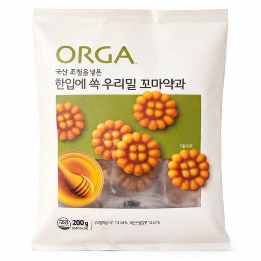 Olholpudeu Pack Ssok Our Mil Kkomayak , 200 g, 1 Pack (올홀푸드 쏙 밀 꼬마약)