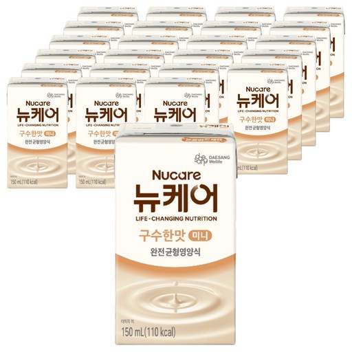 Nyu Care Gusu Flavor Mini Wanjeongyunhyeong Nutrition Sik , 150 ml, 24 Pack (뉴 구수 완전균형 식)