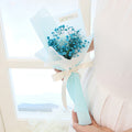 Mori & Binukkot Saenghwa Reobeu Song Rose An Pack Kkotdabal , Blue , 1 Pack (모리 비누꽃 생화 러브 송 안 꽃다발)