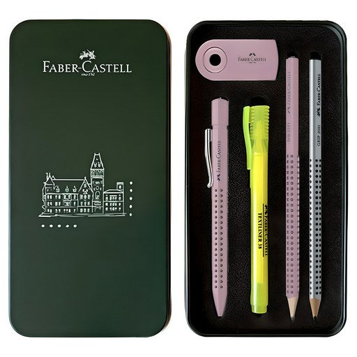 Pabeokaseutel Pilgigu Geurip Syapeu Gipeuteu Mungu Set , Honhapsaeksang , 1 Set (파버카스텔 필기구 그립 샤프 기프트 문구 혼합색상)