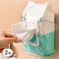Ribinghomdite Jeopchaksik Wet Wipes Keobeo Case Storage Ham LHD-058, Tumyeong , 2 Pack (리빙홈디테일 접착식 물티슈 커버 케이스 보관함 LHD-058, 투명, 2개)