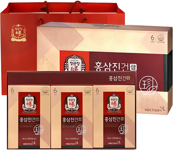 KGC Red Ginseng Jingeon + Syopingbaek , 1.2 L, 1 Pack (진건 쇼핑백)