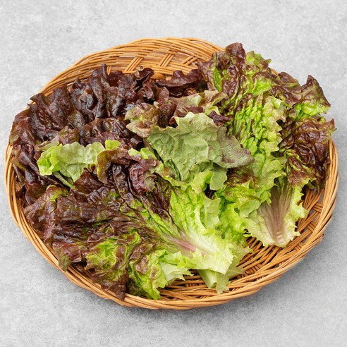 Domestic Kki Red Lettuce , 80 g, 1 Pack (국내산 한끼 적상추, 80g, 1개)
