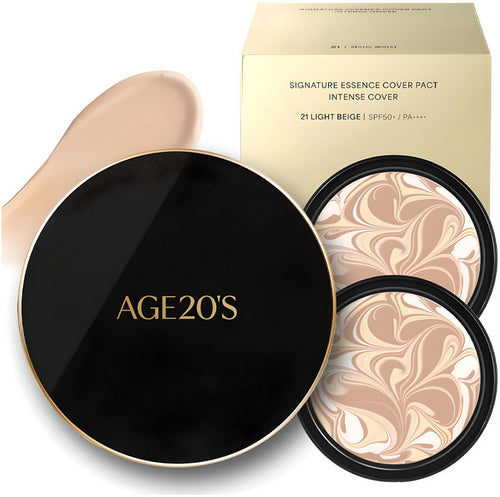 Age 20's Signature Essence Keobeo Pact Intenseu Keseu 1 p + Ripil 14 g 2 p, 21 Ho , 1 Pack (커버 인텐스 케스 리필 호)