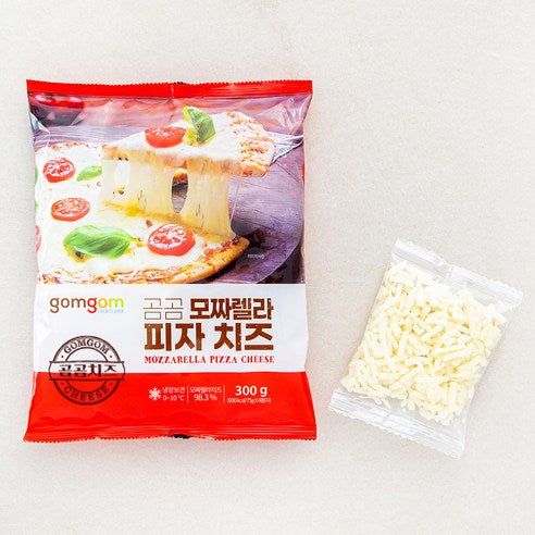 GuamPick Mojjarelra Pija Cheese , 75 g, 4 Pack Pack , 1 Pack (곰곰 모짜렐라 피자치즈, 75g, 4개입, 1개)