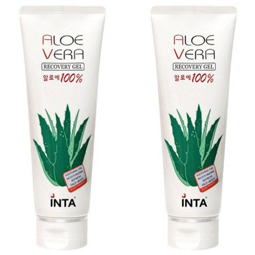 Inta 100% Al Berarikeobeori Gel , 240 ml, 2 Pack (인타 알 베라리커버리 겔)