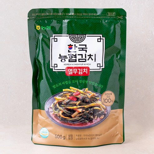 Guk Nonghyup Kimchi Yeolmu Kimchi , 500 g, 1 Pack (한국농협김치 열무김치, 500g, 1개)
