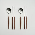 Mediswi Persimmon Seong 2 In Cutlery Set , 1 Set , Cutlery 2 P+ Chopsticks 2 P, Beuraun (메이디쉬 감성 2인 수저세트, 1세트, 수저2P+젓가락2P, 브라운)